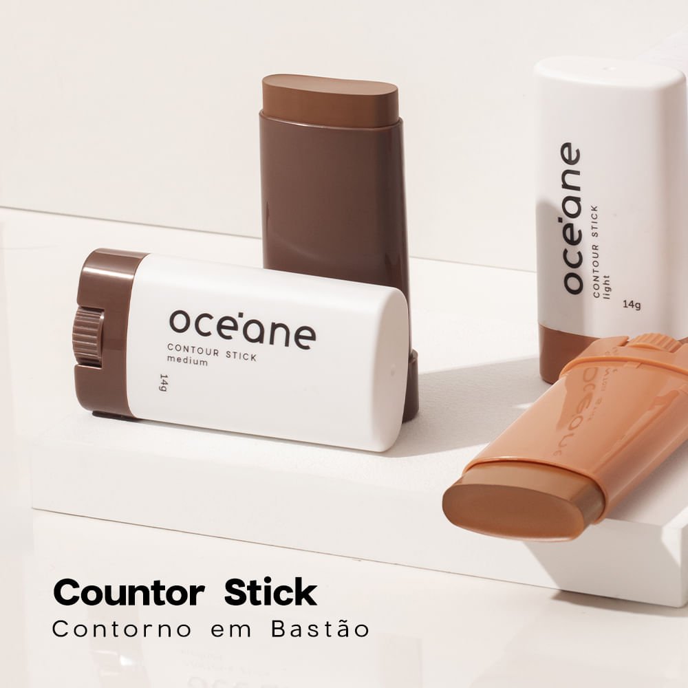 Contorno em Bastão Marrom Médio - Contour Stick Medium Océane Limited 14g