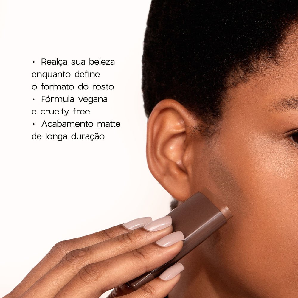 Contorno em Bastão Marrom Médio - Contour Stick Medium Océane Limited 14g Marrom 2