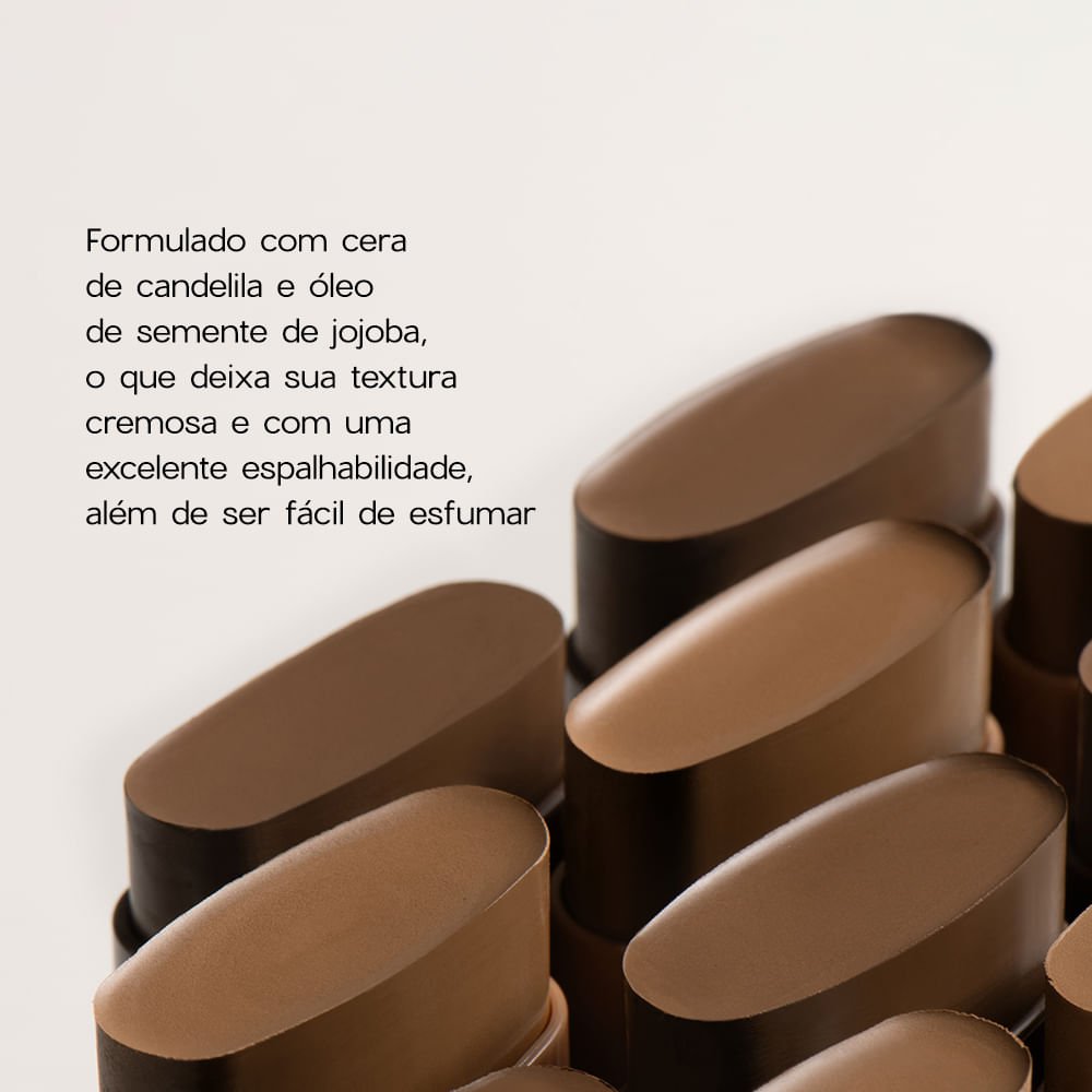 Contorno em Bastão Marrom Médio - Contour Stick Medium Océane Limited 14g Marrom 3
