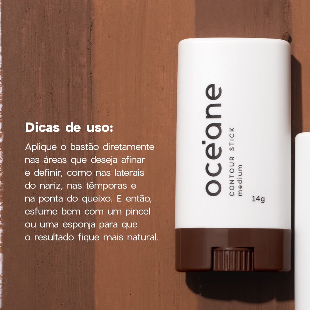 Contorno em Bastão Marrom Médio - Contour Stick Medium Océane Limited 14g Marrom 5
