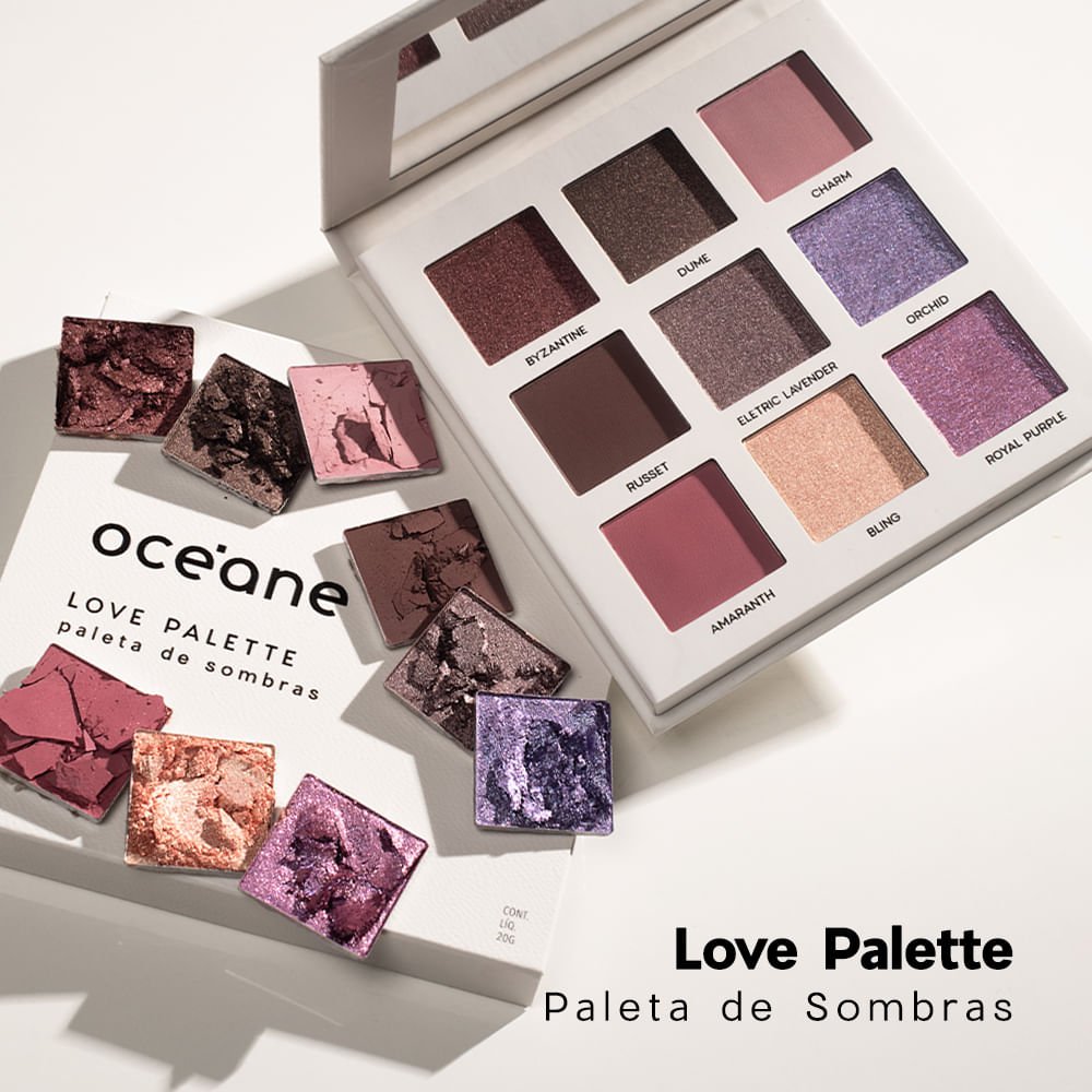Kit Blush em Bastão Rosa + Paleta de Sombras Love Océane Limited (2 Produtos) ÚNICO 6