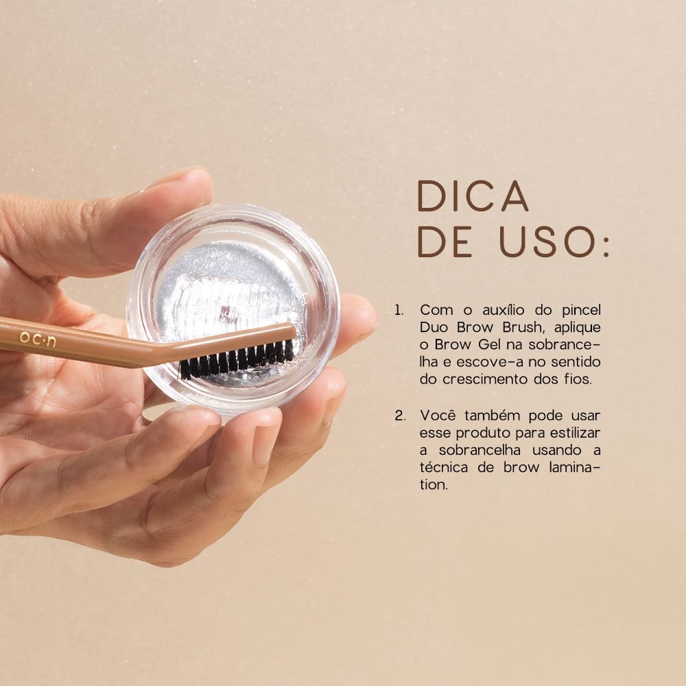 Gel para Sobrancelhas Nádia Tambasco By Océane - Brow Gel 7g ÚNICO 7