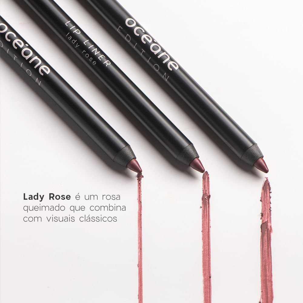 Kit Lápis Labial Rosa + Mini Batom Nude + Mini Blush Cremoso Caramelo Océane Edition (3 Produtos) Multicores 6