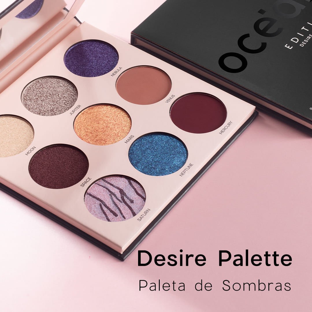Kit Paleta de Sombras Desire + Batom Nude Océane Edition (2 Produtos) Multicores 2