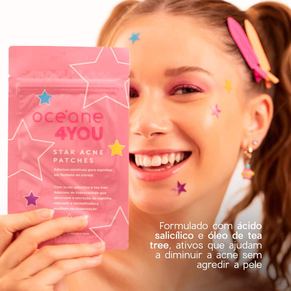 Adesivos Secativos para Espinhas com Ácido Salicílico - Star Acne Patches 4you 12un ÚNICO 5