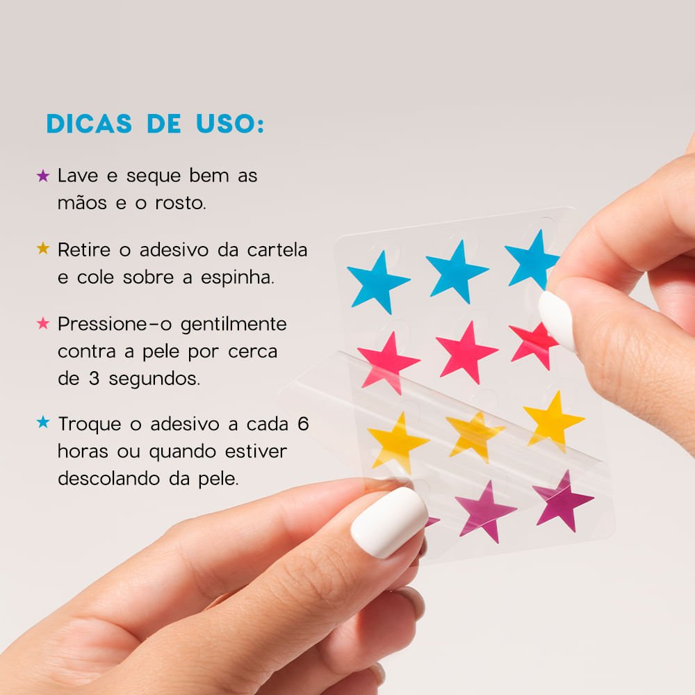 Adesivos Secativos para Espinhas com Ácido Salicílico - Star Acne Patches 4you 12un ÚNICO 6