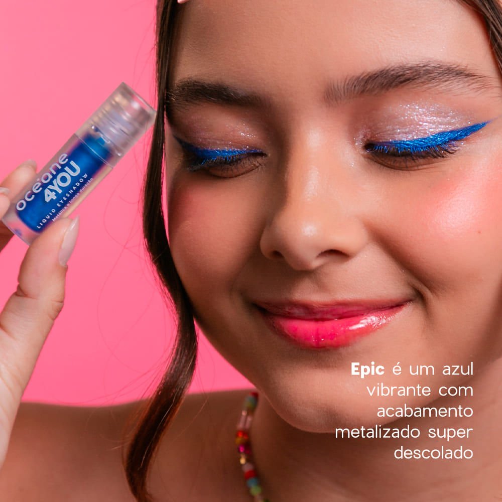 Sombra Líquida Azul - Liquid Eyeshadow Epic 4you 2g Epic 4