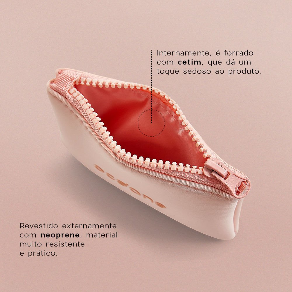 Kit Mini Nécessaire + Mini Brilho Labial + Mini Blush + Bruma Facial Océane (4 Produtos) ÚNICO 2