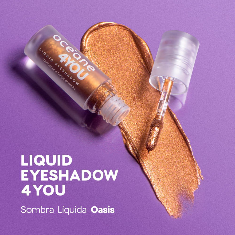 Sombra Líquida Cobre - Liquid Eyeshadow Oasis 4you 2g Cobre 2