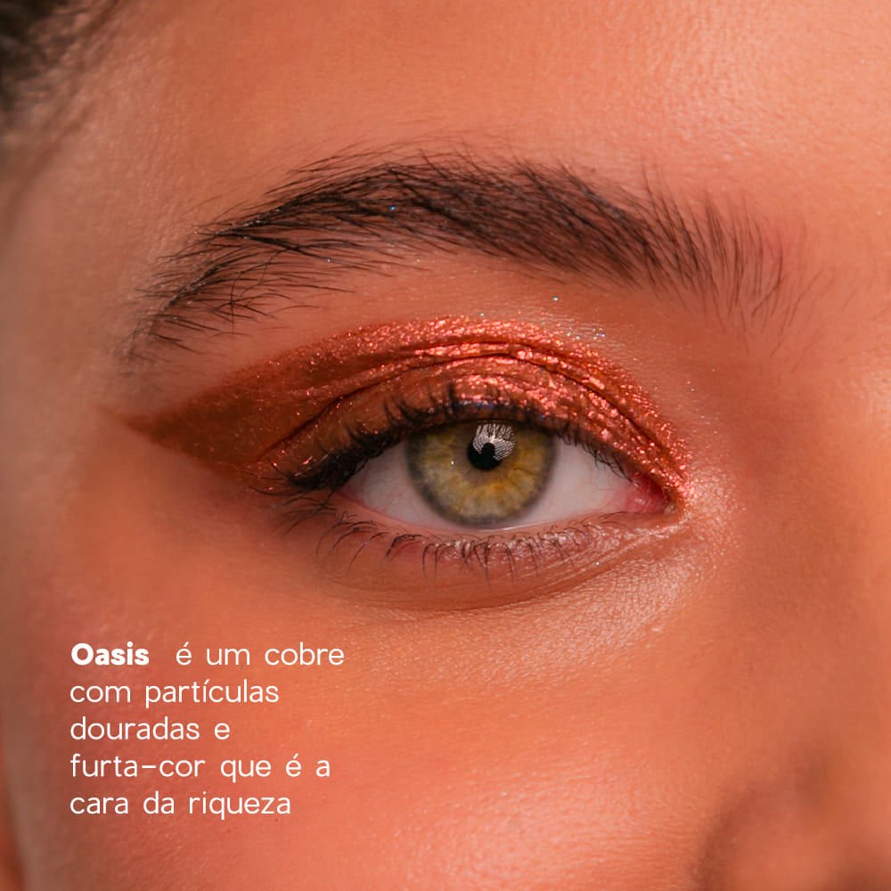 Sombra Líquida Cobre - Liquid Eyeshadow Oasis 4you 2g Cobre 4