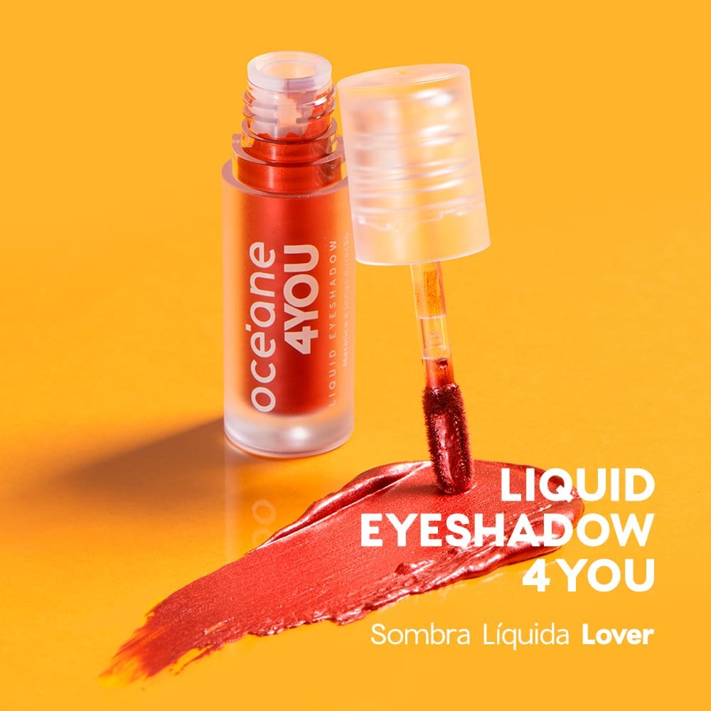Sombra Líquida Vermelha - Liquid Eyeshadow Lover 4you 2g Vermelho 2