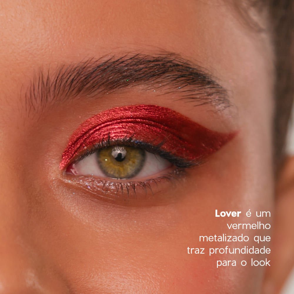 Sombra Líquida Vermelha - Liquid Eyeshadow Lover 4you 2g Vermelho 4