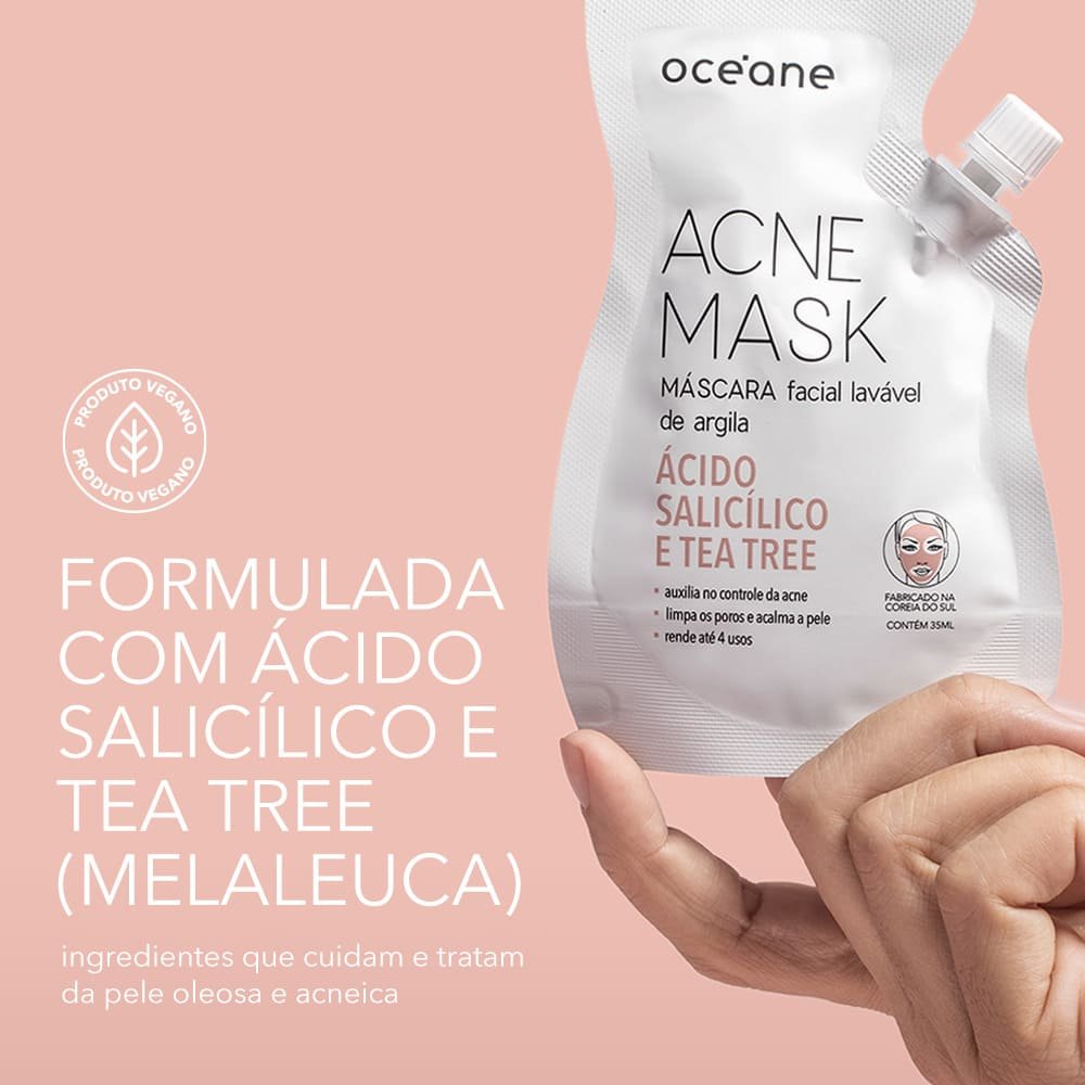 Máscara Facial Antiacne com Ácido Salicílico - Acne Mask 35ml 35ml 5
