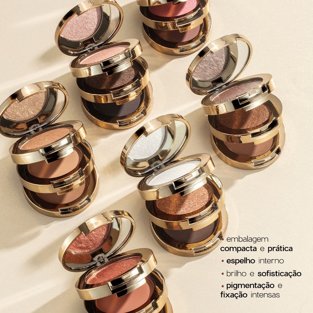 Trio de Sombras Nádia Tambasco By Océane - 3 To Go Palette Glare 7,8g 7,8g 3