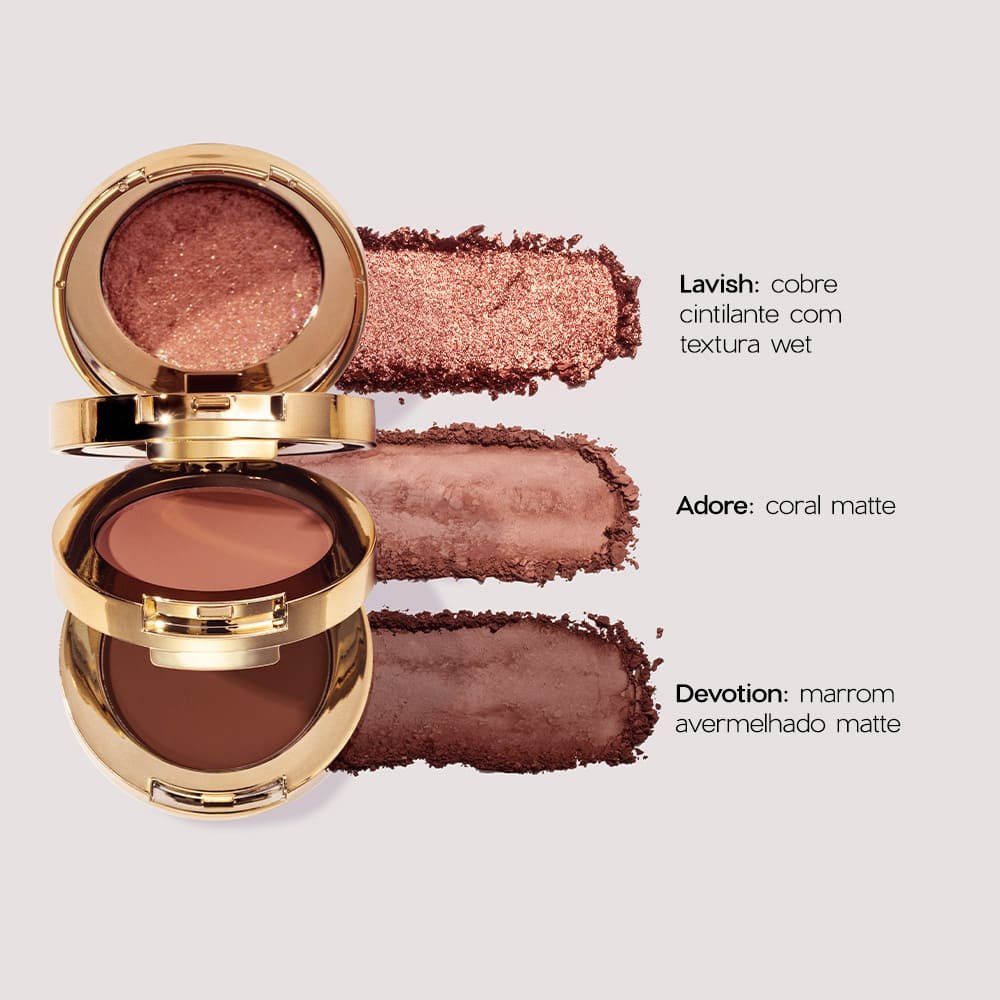 Trio de Sombras Nádia Tambasco By Océane - 3 To Go Palette Glare 7,8g 7,8g 4