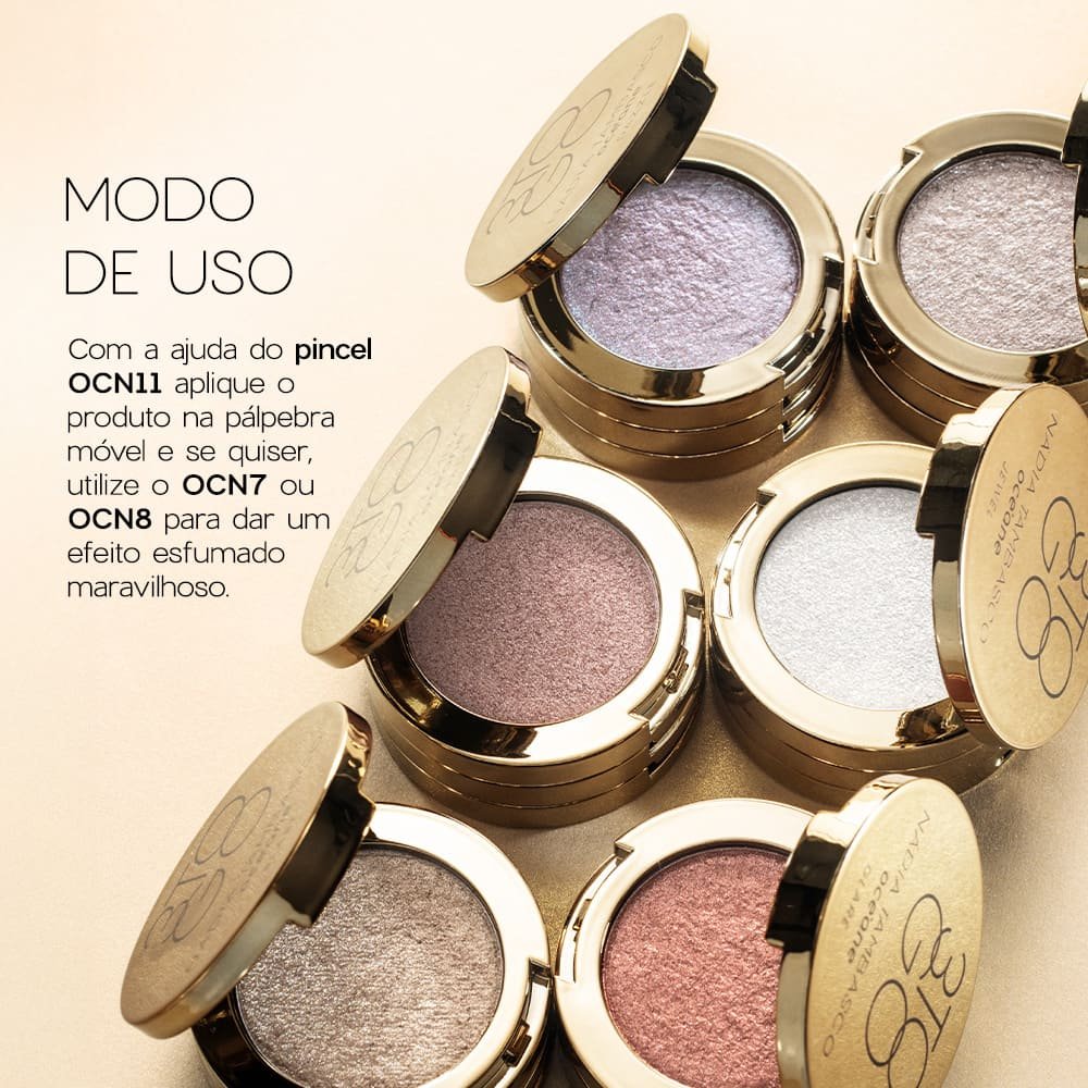 Trio de Sombras Nádia Tambasco By Océane - 3 To Go Palette Glare 7,8g 7,8g 7