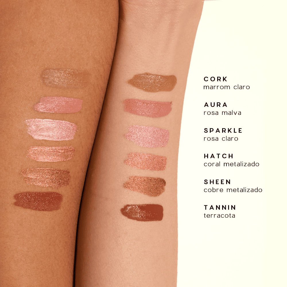 Sombra Líquida Coral Metalizada - Liquid Eyeshadow Hatch Océane Edition 4g Coral Metalizada 7