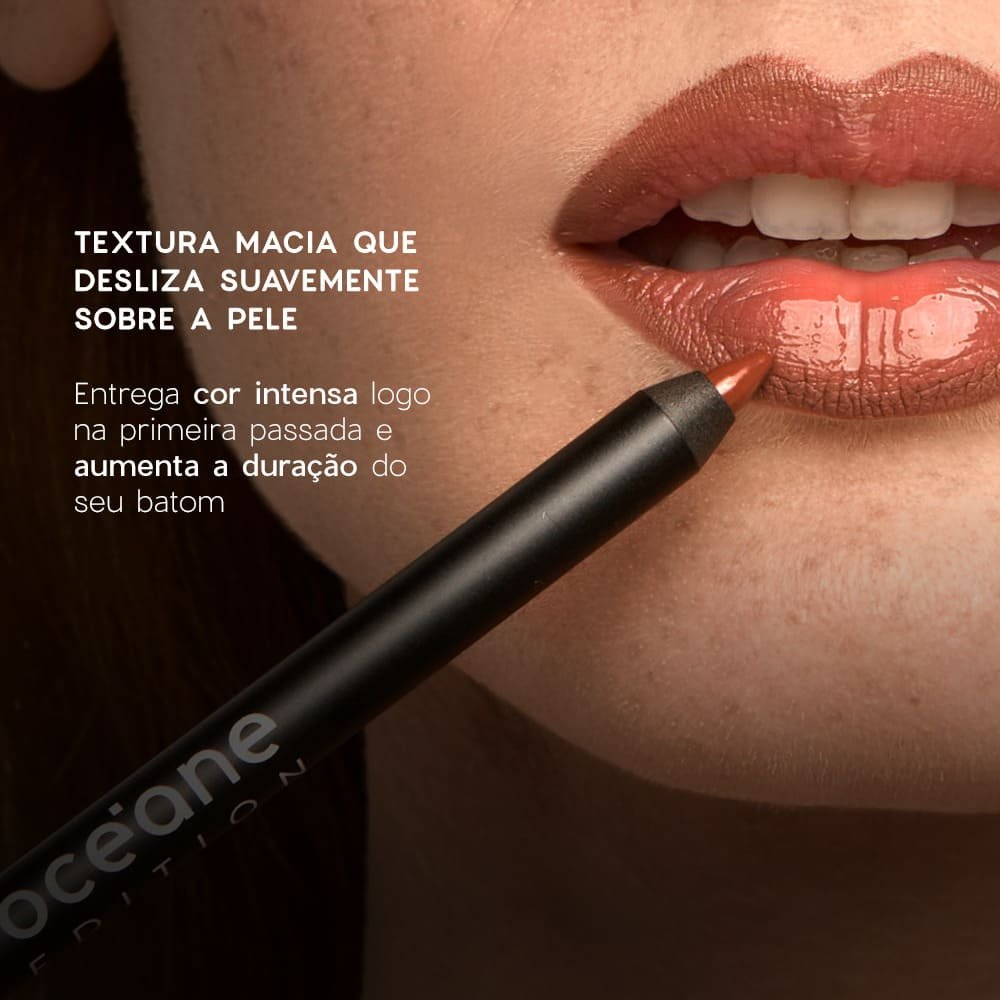 Lápis de Contorno Labial Marrom - Lip Liner Warm Caramel Océane Edition 1,2g Marrom 3