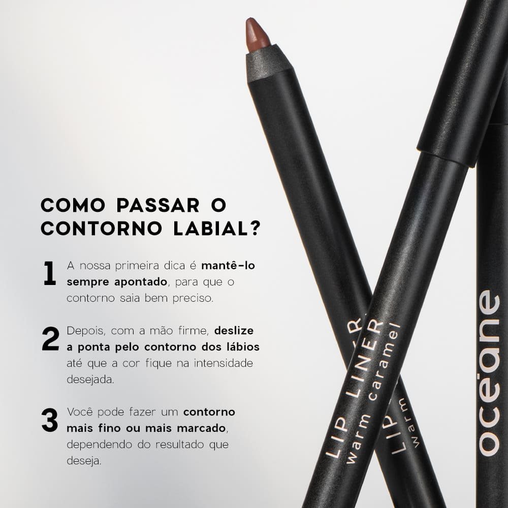 Lápis de Contorno Labial Marrom - Lip Liner Warm Caramel Océane Edition 1,2g Marrom 7