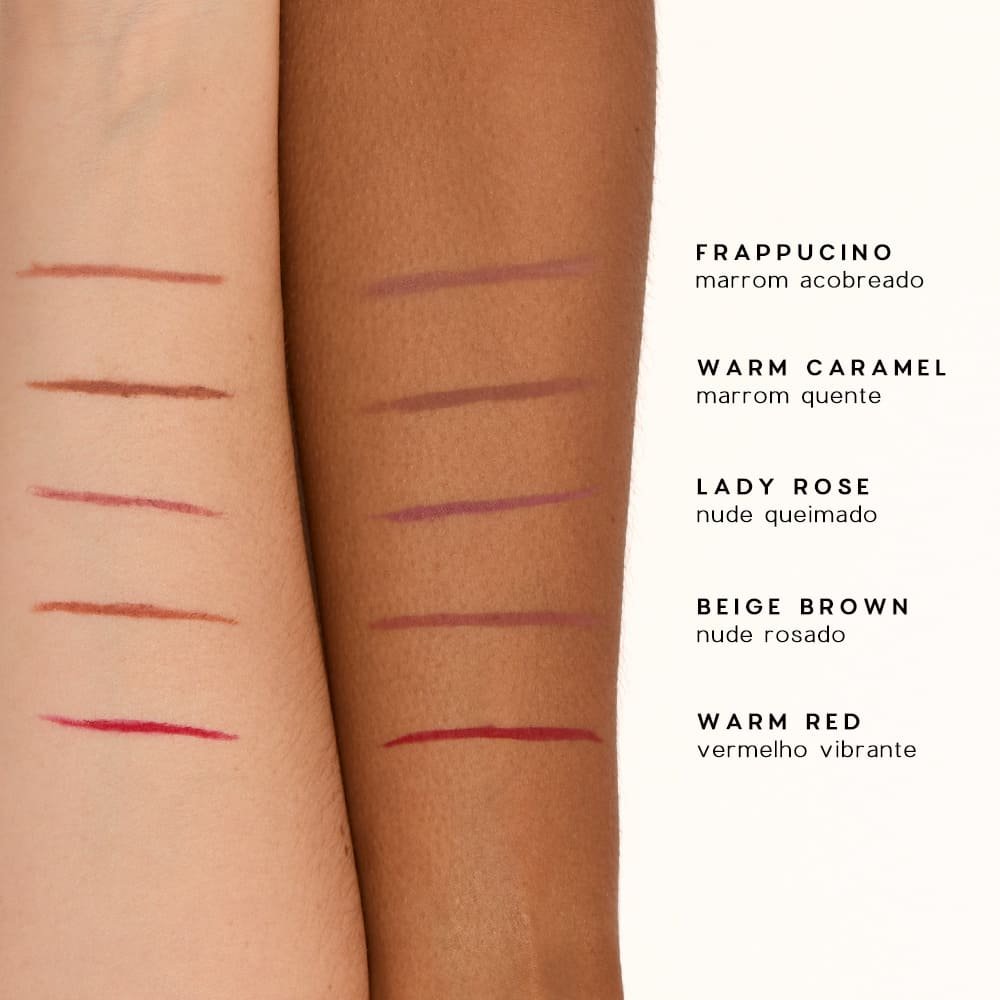 Lápis de Contorno Labial Marrom - Lip Liner Warm Caramel Océane Edition 1,2g Marrom 8