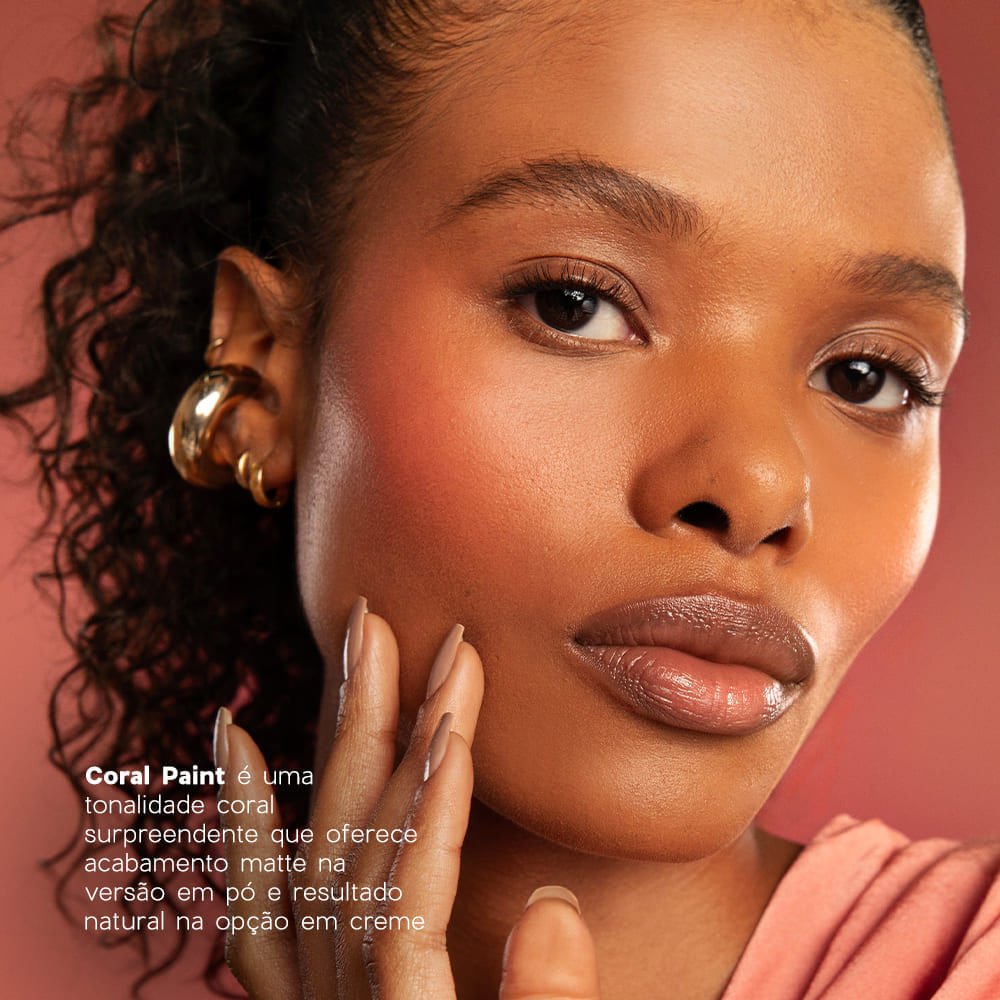 Blush Cremoso e em Pó Coral – Duo Blush Coral Paint Océane Edition 10,2g Coral 4
