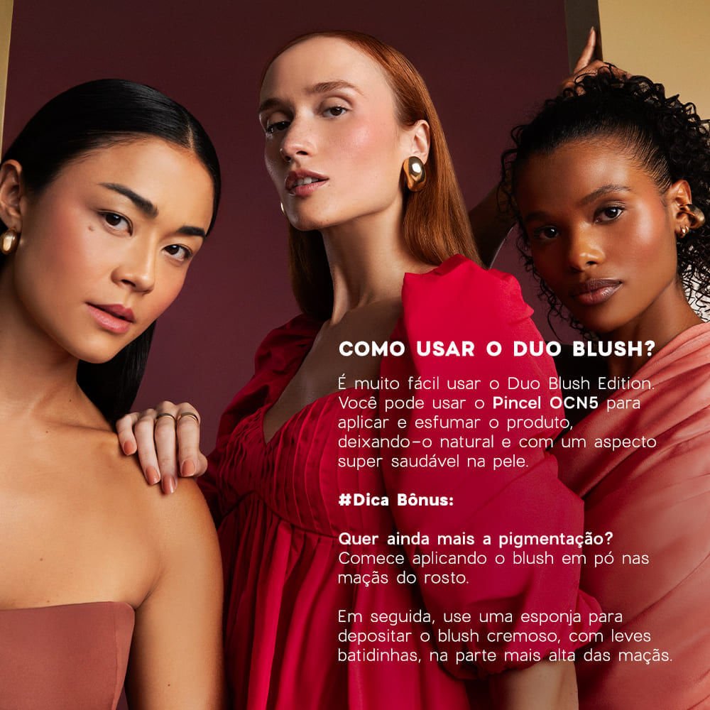 Blush Cremoso e em Pó Coral – Duo Blush Coral Paint Océane Edition 10,2g Coral 7