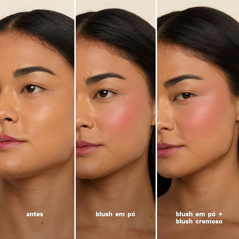 Blush Cremoso e em Pó Cereja - Duo Blush Cherry Paint Océane Edition 10,2g Cereja 6