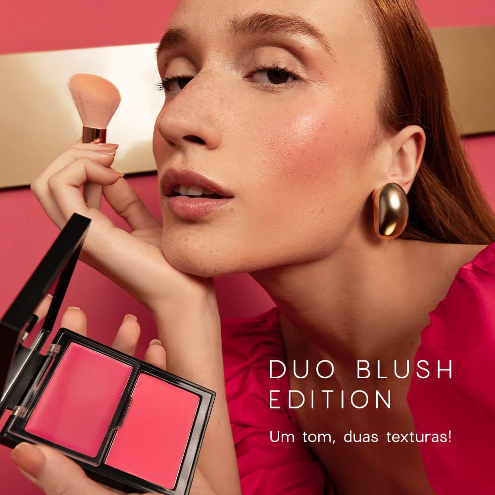 Blush Cremoso e em Pó Rosa Pink – Duo Blush Punch Paint Océane Edition 10,2g Punch Paint 2
