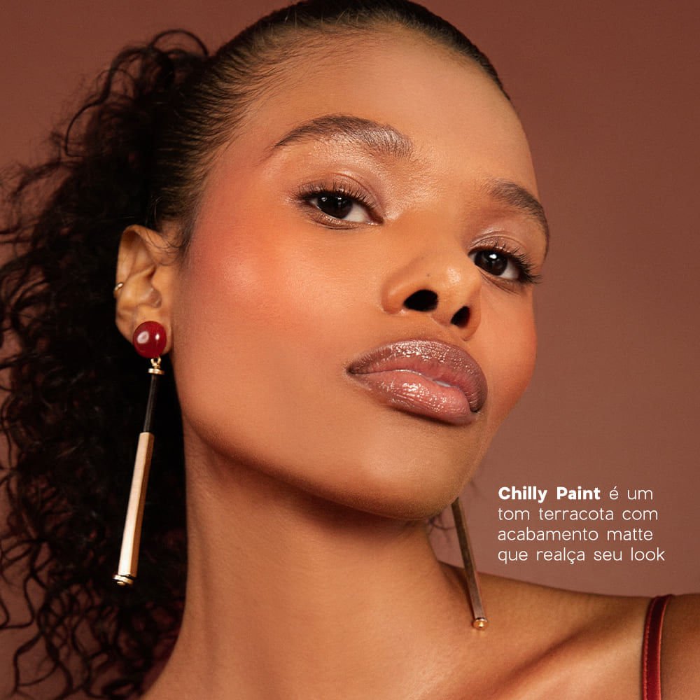 Blush Cremoso e em Pó Terracota – Duo Blush Chilly Paint Océane Edition 10,2g Terracota 4