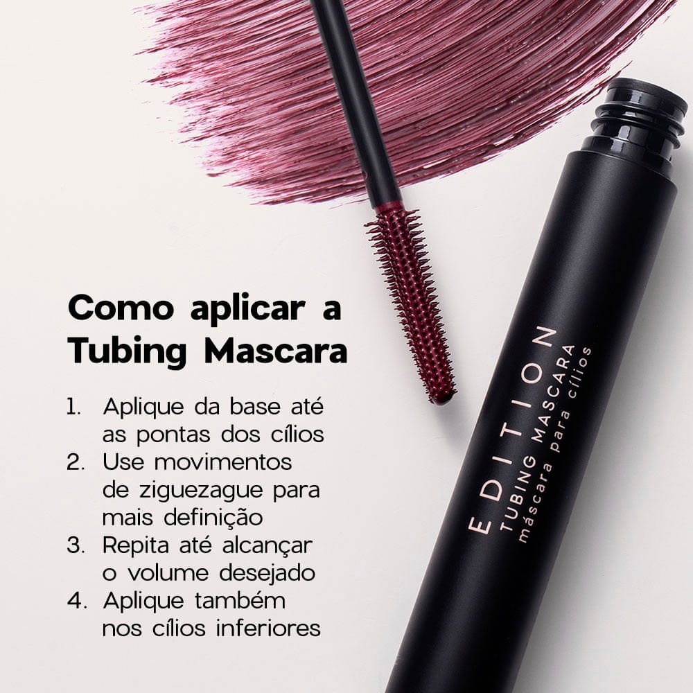 Máscara para Cílios Bordô - Tubing Mascara Ruby Océane Edition 6g Bordô 7