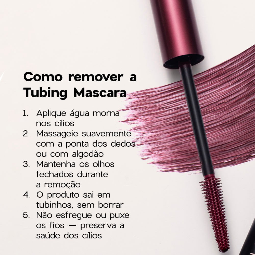 Máscara para Cílios Bordô - Tubing Mascara Ruby Océane Edition 6g Bordô 8
