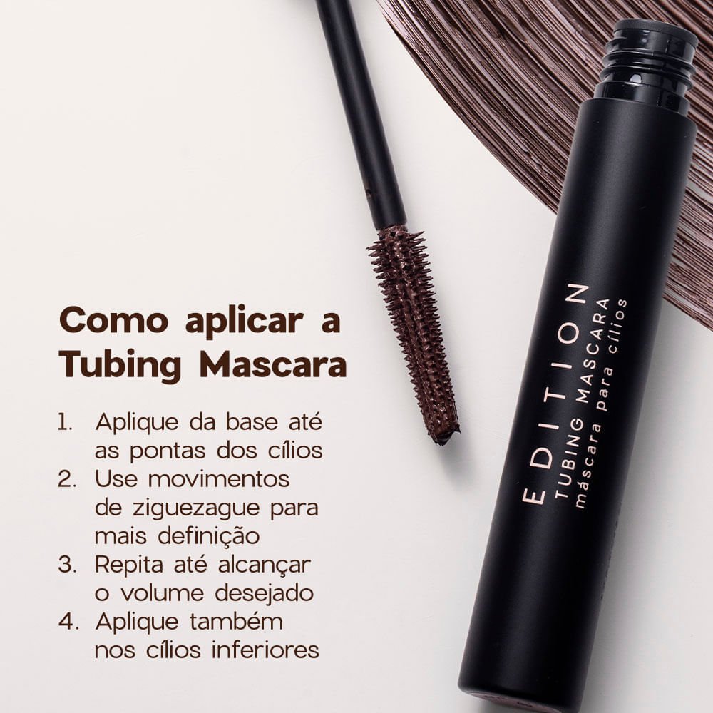 Máscara para Cílios Marrom - Tubing Mascara Brown Océane Edition 6g Marrom 7