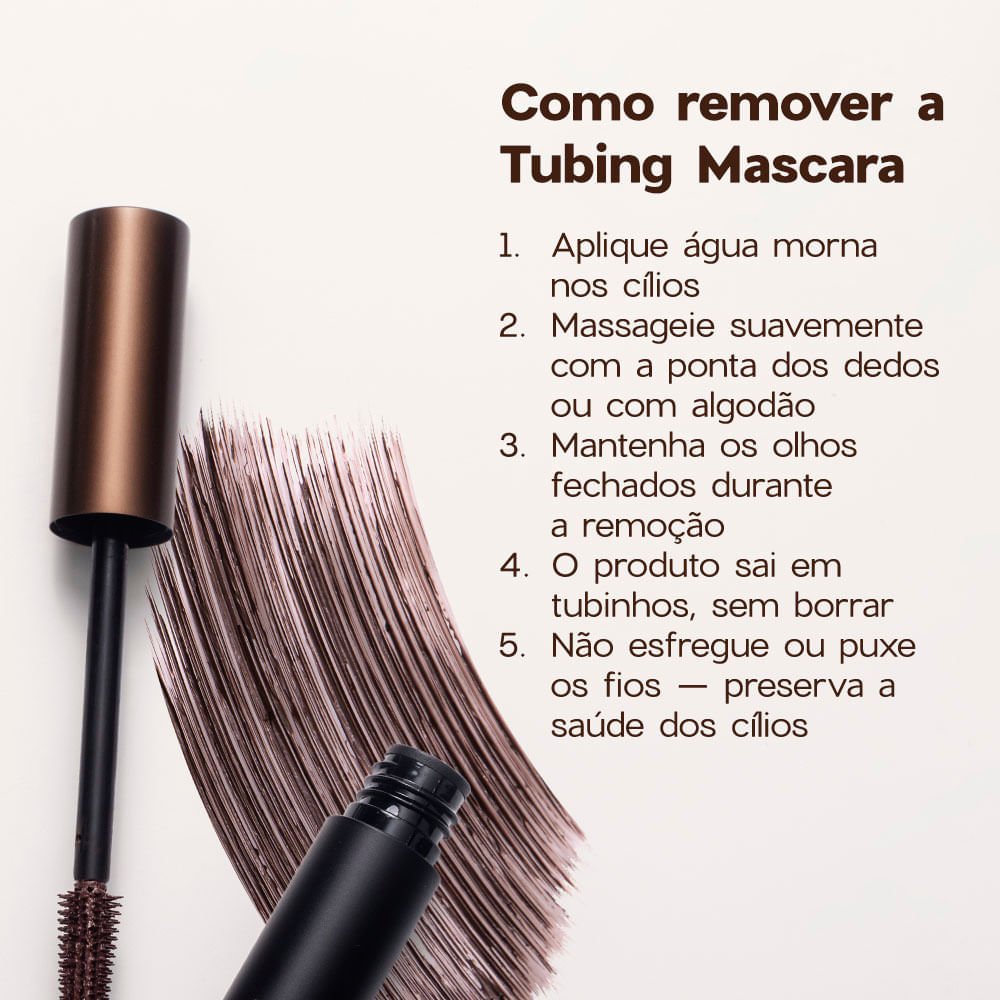 Máscara para Cílios Marrom - Tubing Mascara Brown Océane Edition 6g Marrom 8