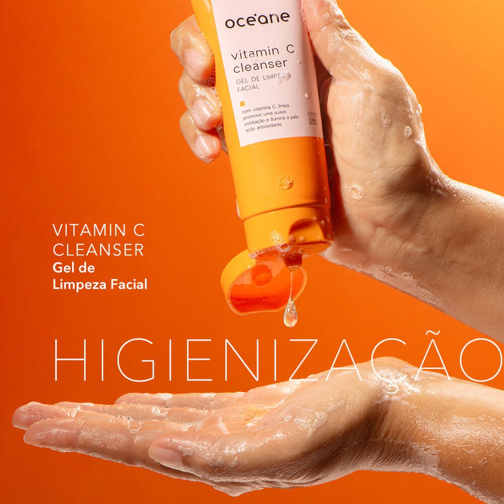 Kit Gel de Limpeza + Creme Hidratante Vitamina C (2 Produtos) ÚNICO 2