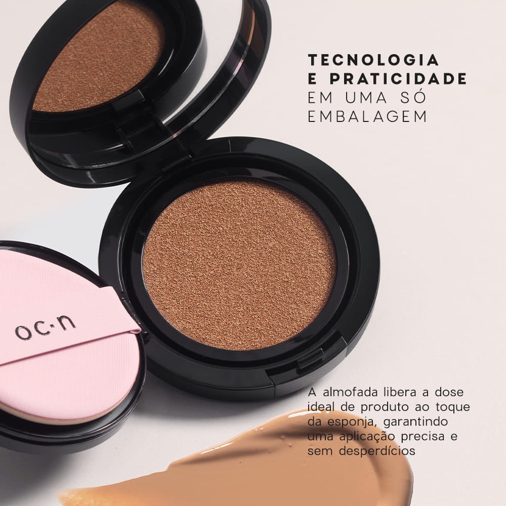 Kit Base Líquida Cushion 40 + Pó Compacto Warm Beige Océane Edition (2 Produtos) ÚNICO 3