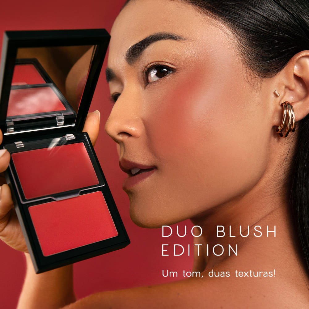 Kit Duo Blush Cherry Paint + Batom Red Kiss Océane Edition (2 Produtos) ÚNICO 2