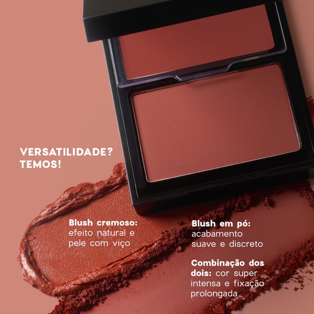 Kit Duo Blush Punch Paint + Batom Cinnamon Océane Edition (2 Produtos) ÚNICO 3