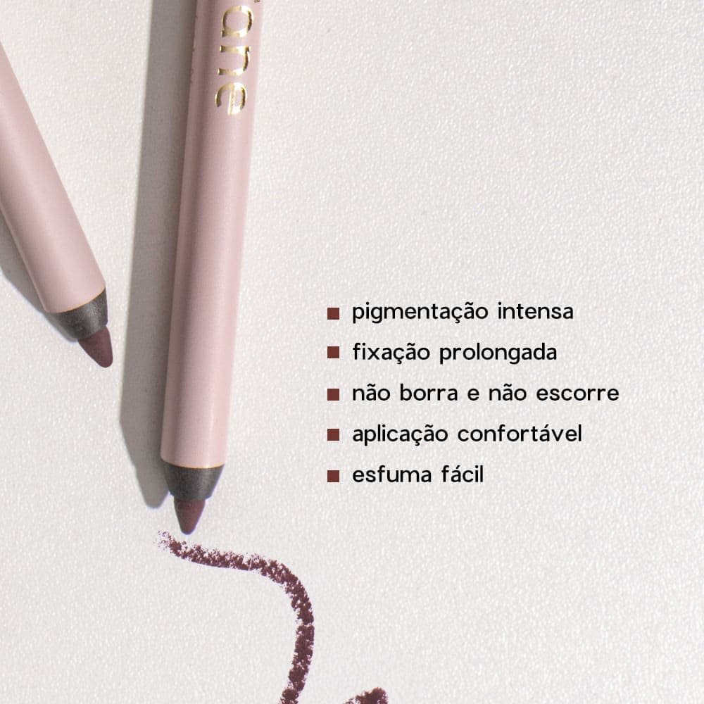 Kit Batom Vinho + Blush em Bastão Vermelho + Lápis para Olhos Bordô (3 Produtos) ÚNICO 8
