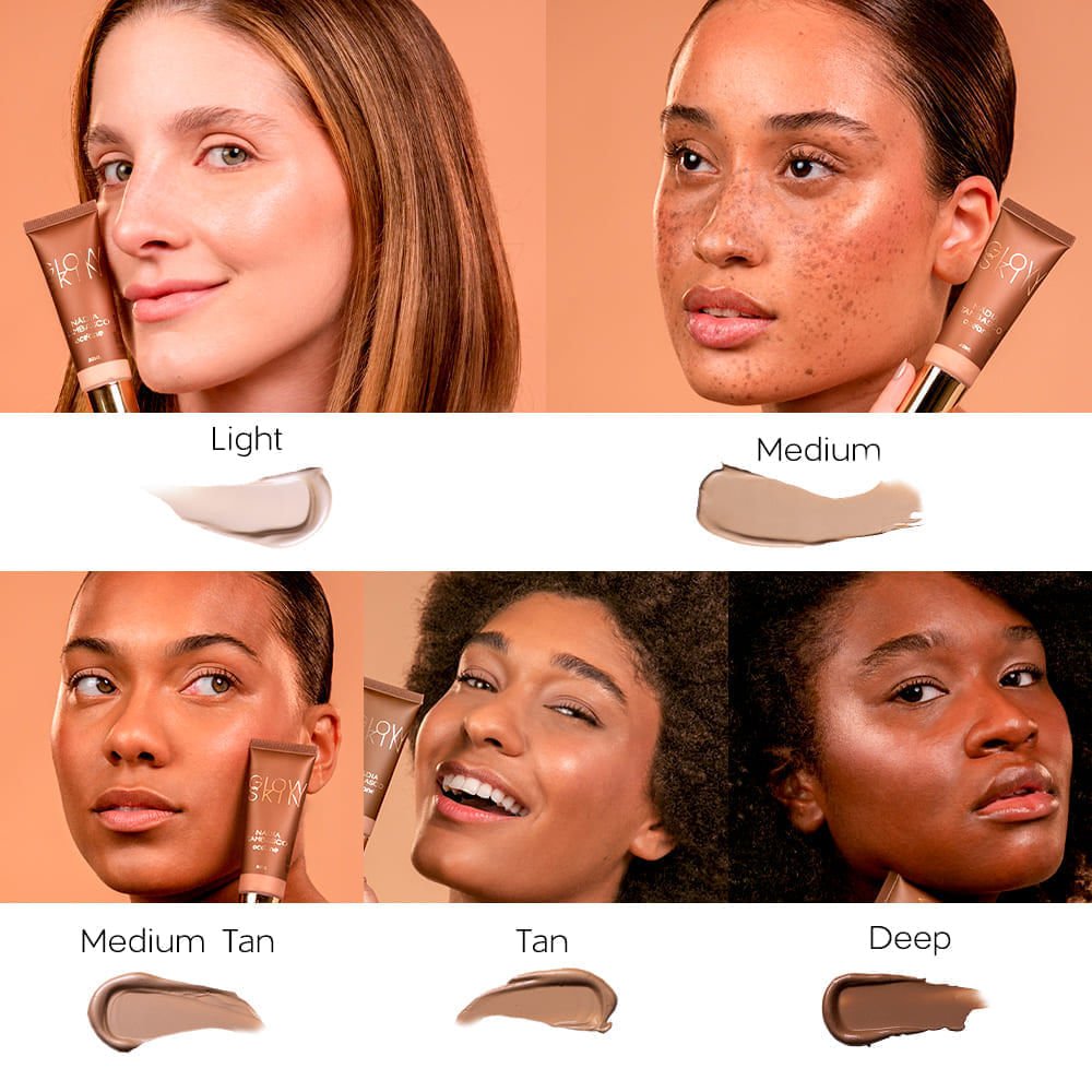 Primer Iluminador Facial Escuro Nádia Tambasco By Océane - Glow Skin Medium Tan 30ml Glow Skin Medium Tan 2