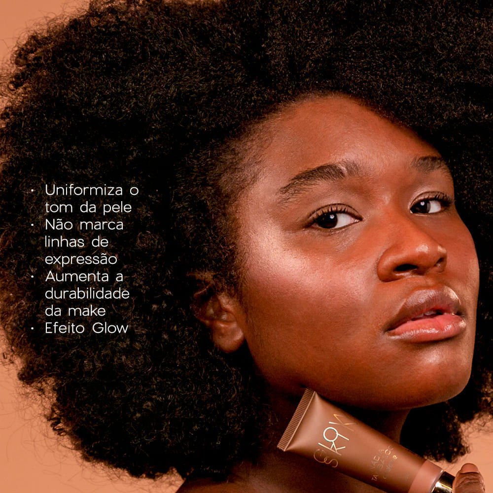 Primer Iluminador Facial Escuro Nádia Tambasco By Océane - Glow Skin Deep 30ml Glow Skin Deep 4