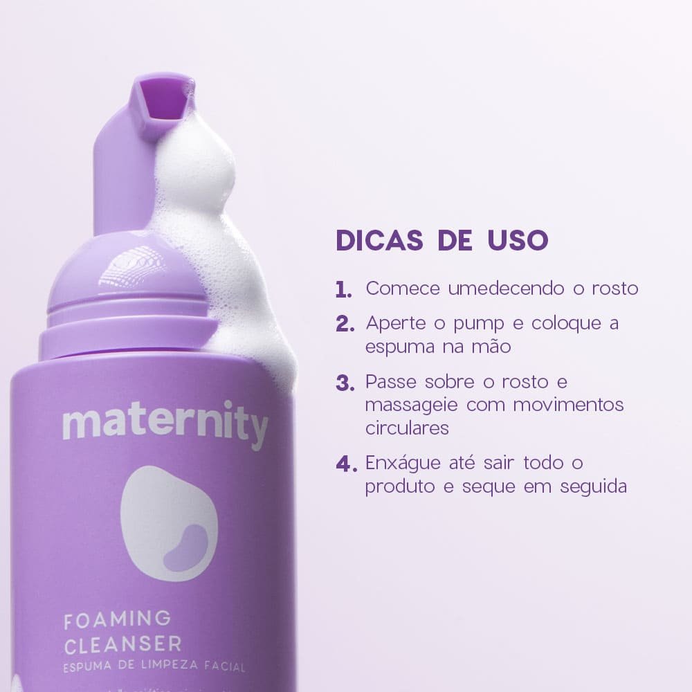 Espuma de Limpeza Facial para Gestantes - Maternity Foaming Cleanser 100ml 100ml 6