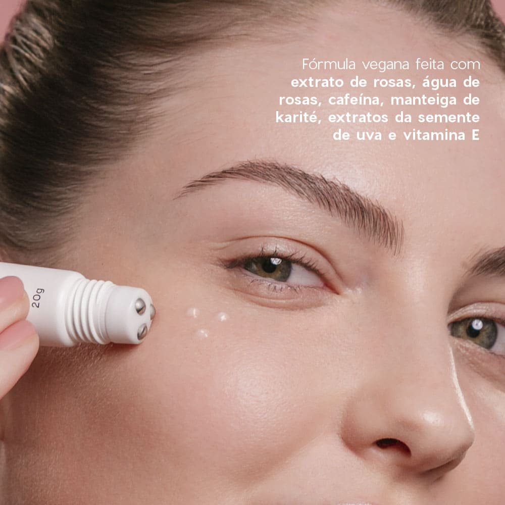 Creme para Área Dos Olhos Roll-On com Extrato de Rosas - Rose Eye Cream 20g 20g 5