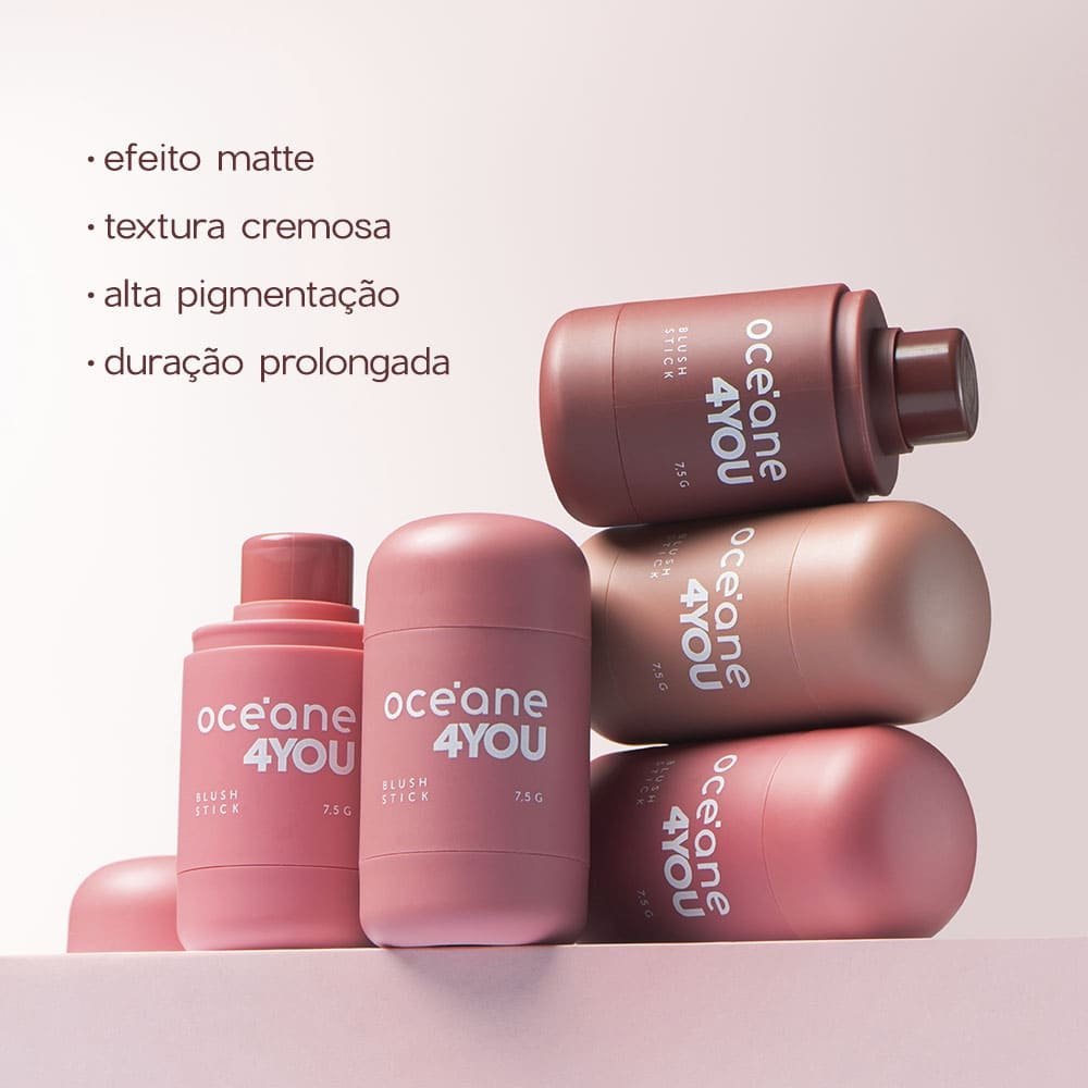 Blush em Bastão Rosa Queimado - Blush Stick Bubble 4you Bubble 3