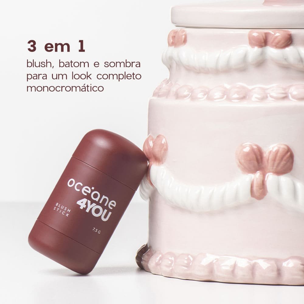 Blush em Bastão Vinho - Blush Stick Cake 4you Stick Cake 4