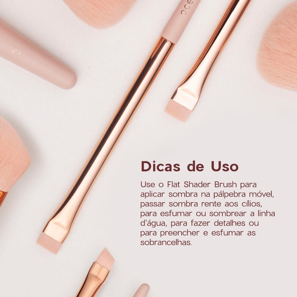 Pincel para Olhos e Sobrancelhas - Flat Shader Brush Ocn24 ÚNICO 4