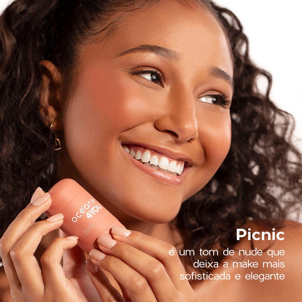 Kit Blush em Bastao Nude +  Blush em Bastao Vinho 4you ÚNICO 4