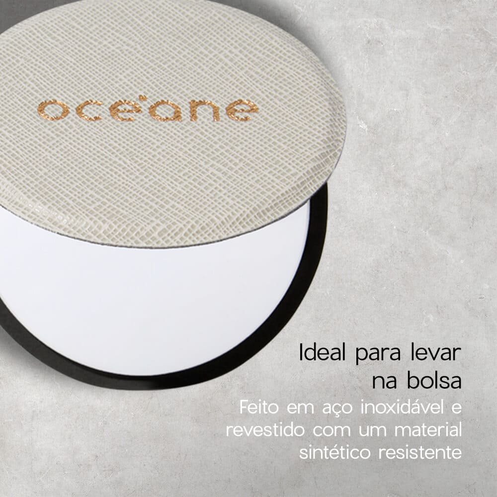 Kit Espelho Compacto + Batom Vinho Capri (2 Produtos) ÚNICO 3