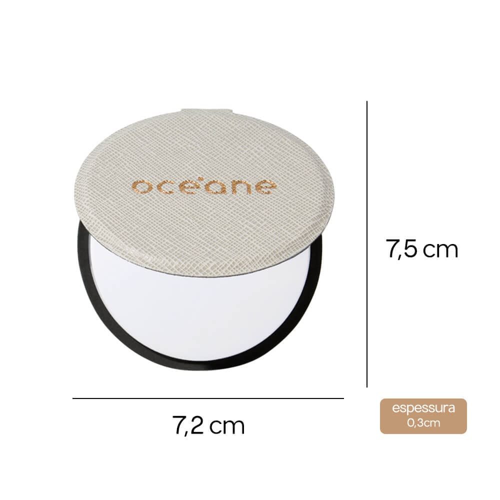 Kit Espelho Compacto + Batom Vinho Capri (2 Produtos) ÚNICO 4