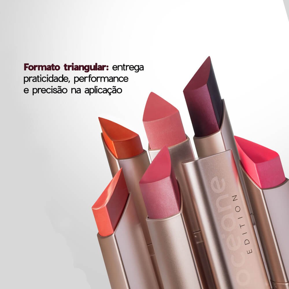 Blush em Bastão Cintilante Malva Rosado Glow Blush Stick Romance Océane Edition 7g Malva 6
