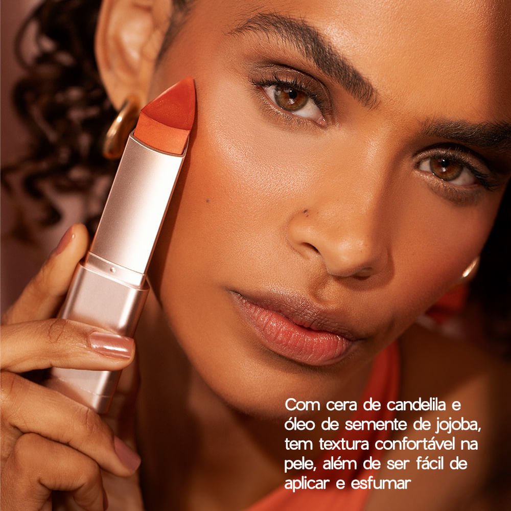 Blush em Bastão Cintilante Terracota - Glow Blush Stick Flame Océane Edition 7g Terracota 3